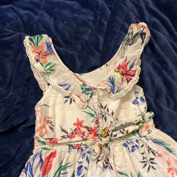 Laura Ashley seersucker spring floral print Girl’s 6x dress - washed once - Picture 6 of 9